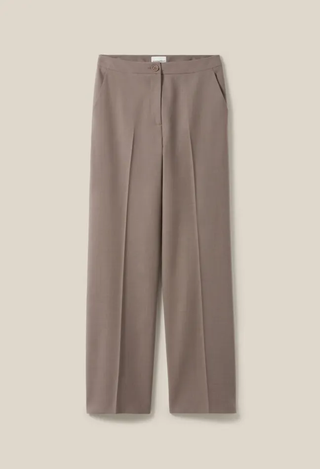 Claudie Pierlot Straight Trousers Taupe Women Jeans And Trousers