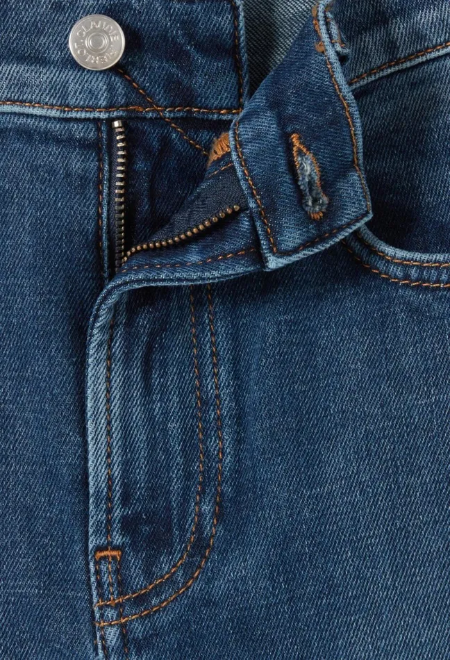 Claudie Pierlot Toto Jeans With Logo On Back Pocket Blue Denim Women Jeans And Trousers Claudie Pierlot Toto Jeans With Logo On Back Pocket Blue Denim Women Jeans And Trousers