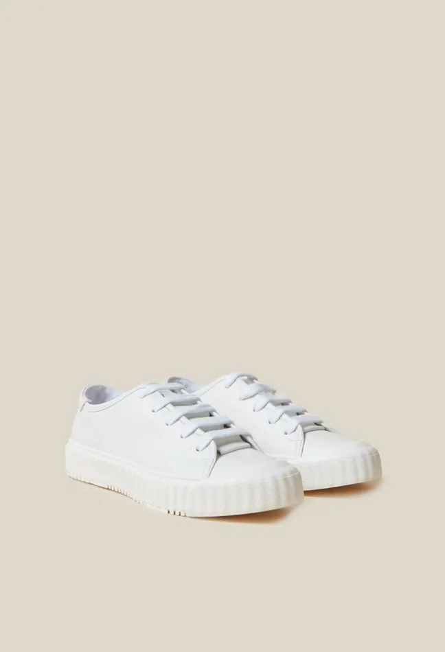 Claudie Pierlot White Leather Trainers Women Sneakers Claudie Pierlot White Leather Trainers Women Sneakers