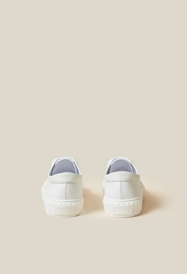 Claudie Pierlot White Leather Trainers Women Sneakers Claudie Pierlot White Leather Trainers Women Sneakers