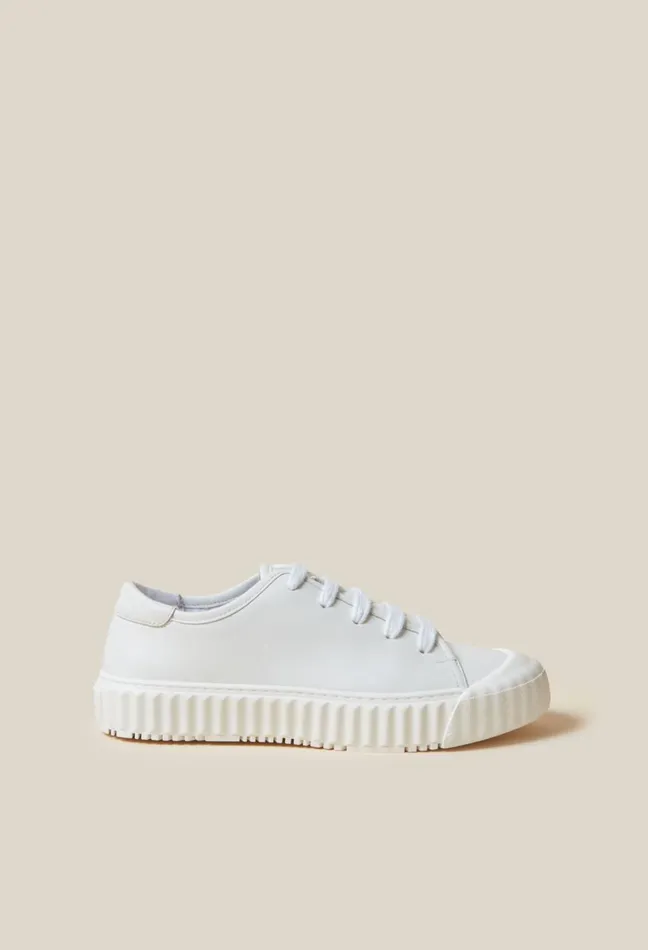 Claudie Pierlot White Leather Trainers Women Sneakers Claudie Pierlot White Leather Trainers Women Sneakers