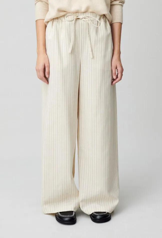 Claudie Pierlot Wide Striped Trousers Dualcolor Women Jeans And Trousers