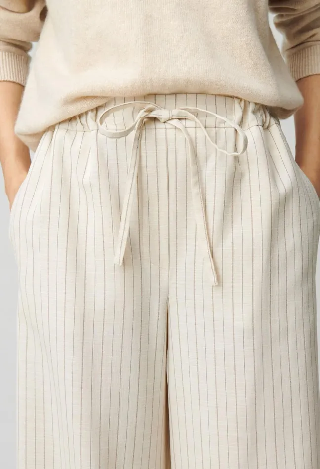 Claudie Pierlot Wide Striped Trousers Dualcolor Women Jeans And Trousers Claudie Pierlot Wide Striped Trousers Dualcolor Women Jeans And Trousers