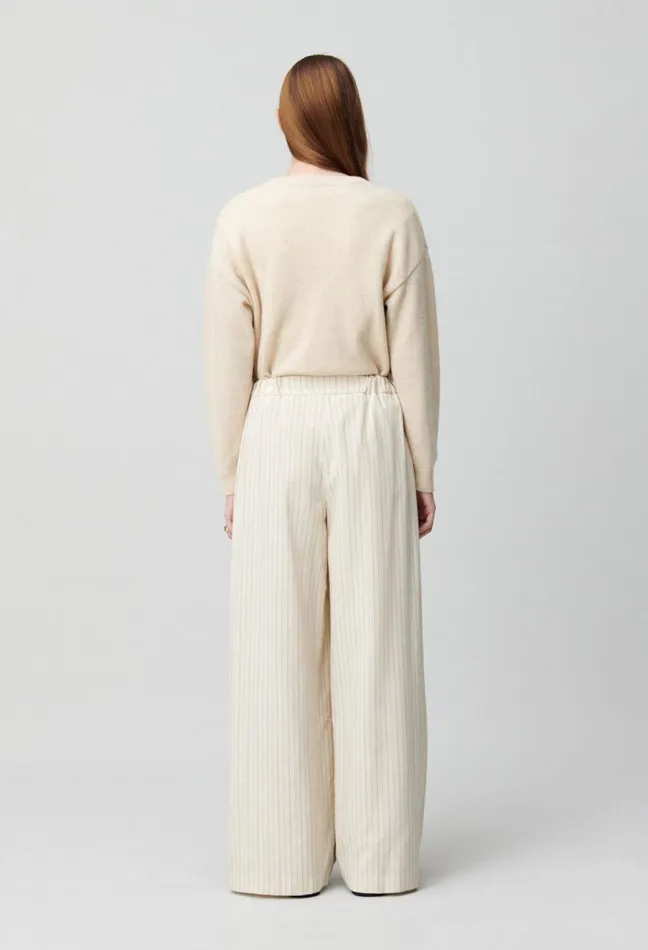 Claudie Pierlot Wide Striped Trousers Dualcolor Women Jeans And Trousers Claudie Pierlot Wide Striped Trousers Dualcolor Women Jeans And Trousers