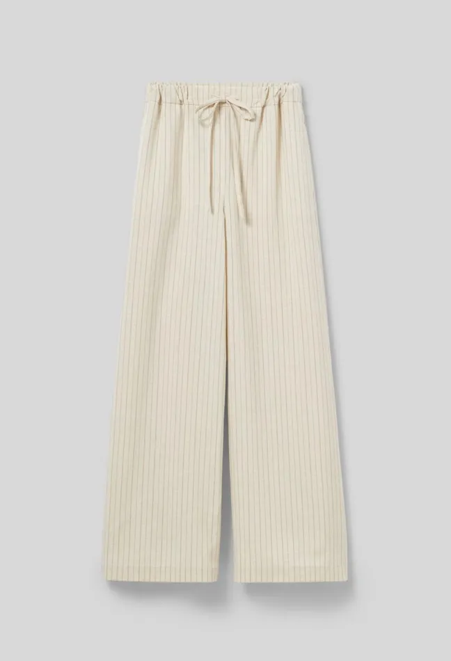 Claudie Pierlot Wide Striped Trousers Dualcolor Women Jeans And Trousers Claudie Pierlot Wide Striped Trousers Dualcolor Women Jeans And Trousers