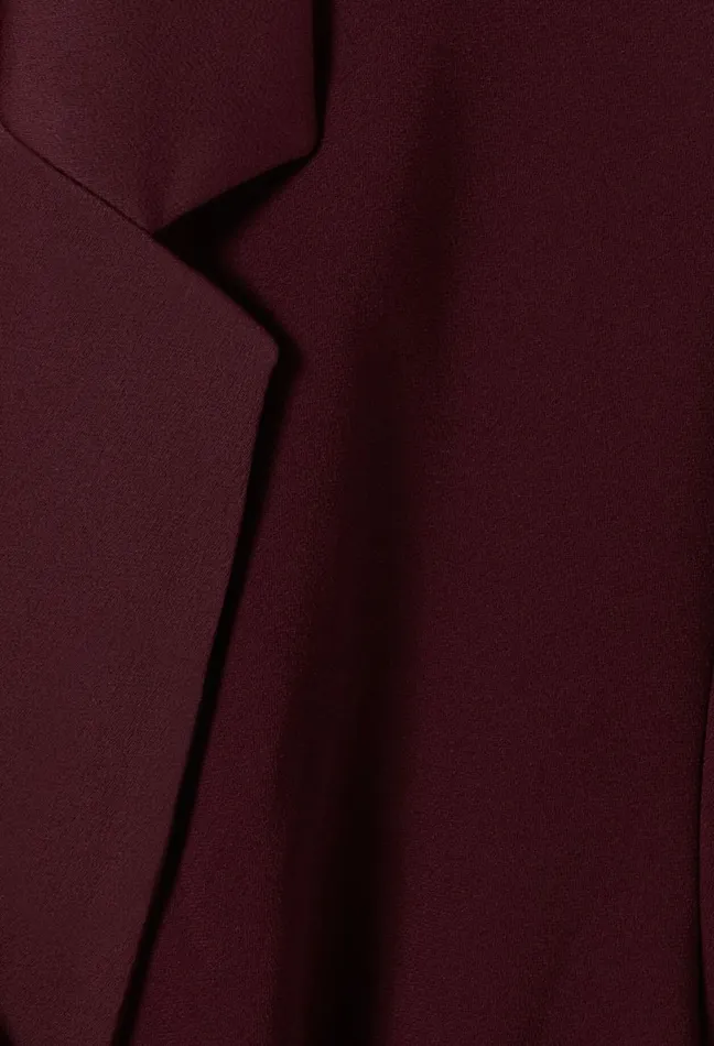 Claudie Pierlot Wrap Dress With Lapel Collar Burgundy Women Dresses Claudie Pierlot Wrap Dress With Lapel Collar Burgundy Women Dresses
