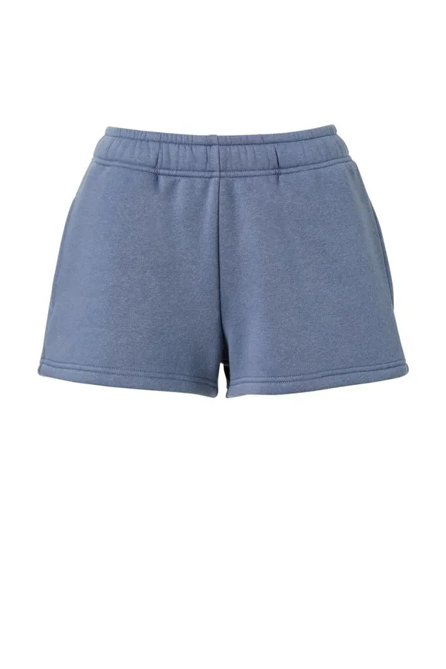 Clothing Supr Hoodies and Trackies Malia Sweat Short Silver Slate