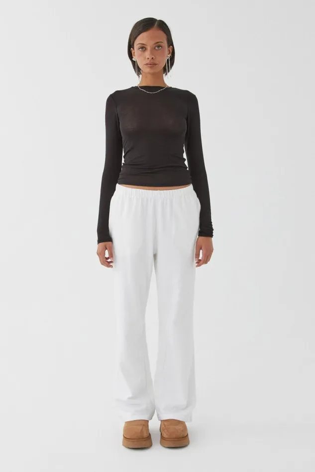 Clothing Supr Knitwear Margot Knit Long Sleeve Top Black