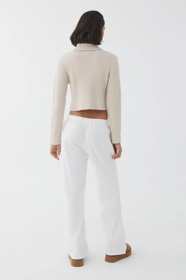 Clothing Supr Knitwear Wren Roll Neck Knit Jumper Vanilla Beige