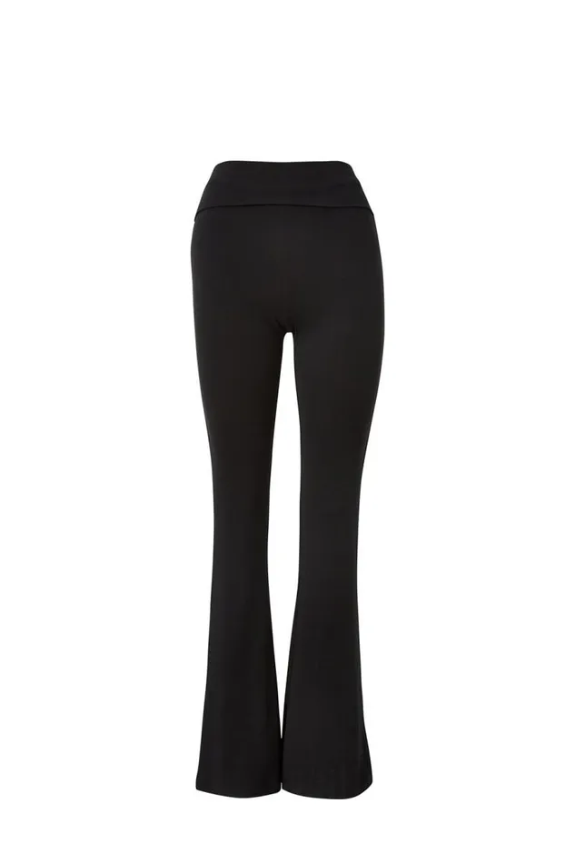 Clothing Supr Pants Fold Back Flare Pant Black
