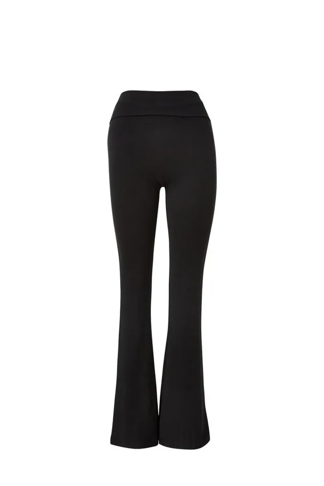 Clothing Supr Pants Fold Back Flare Pant Black