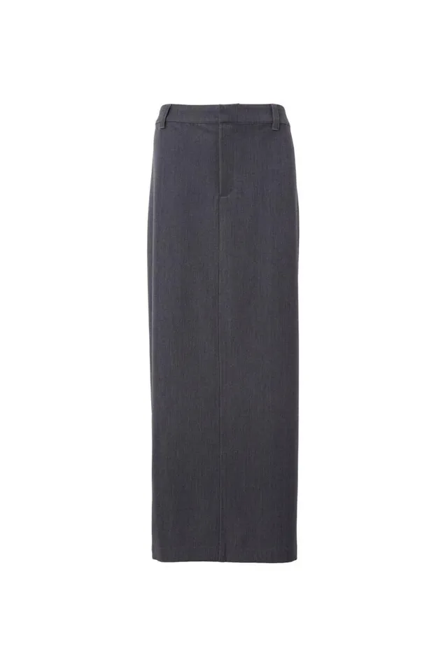 Clothing Supr Skirts Chloe Tailored Maxi Skirt Canvas Beige