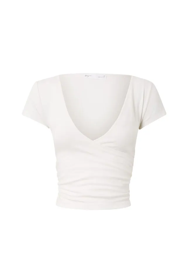 Clothing Supr T Shirts Evie Wrap Top Summer White