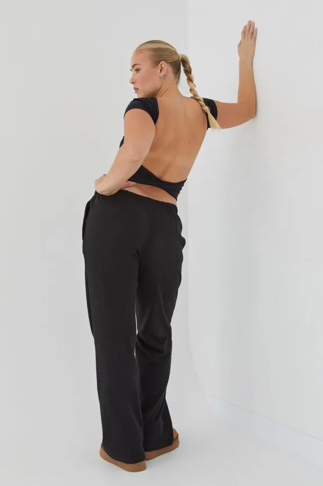 Clothing Supr T Shirts Soft Backless Tee Black