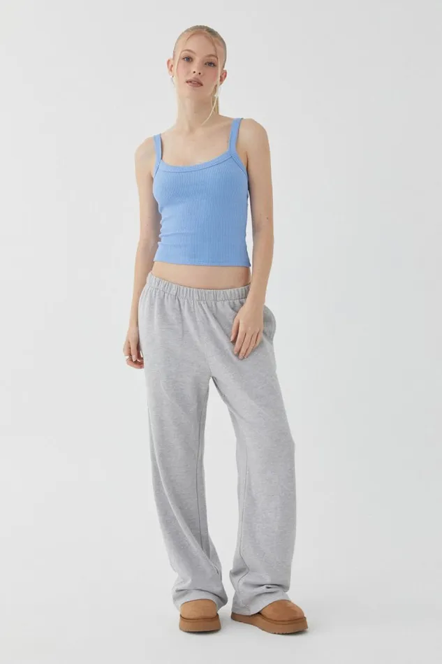 Clothing Supr Tank Tops Riri Scoop Neck Tank Glazed Blue