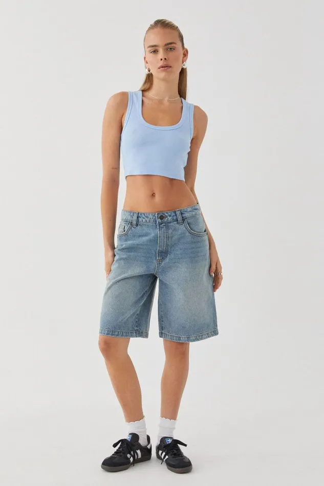 Clothing Supr Tank Tops Taylor Scoop Neck Tank Rumour Blue