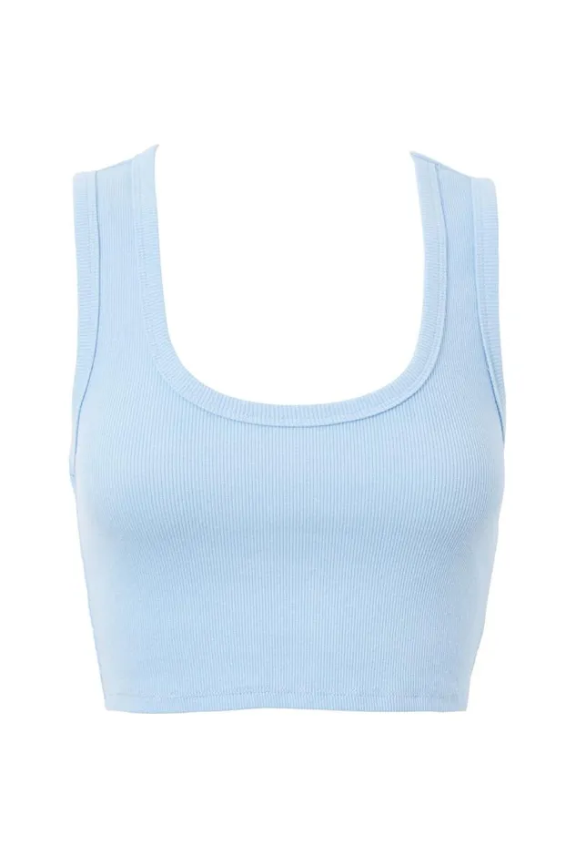 Clothing Supr Tank Tops Taylor Scoop Neck Tank Rumour Blue