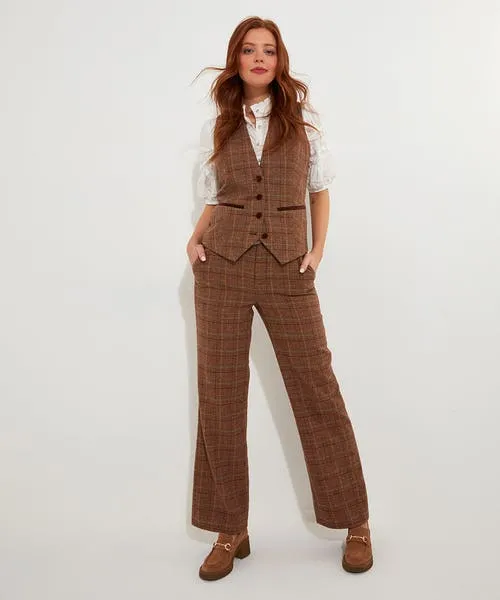 Coats and Jackets Apparel Heritage Check Waistcoat Brown Joebrowns Coats and Jackets Apparel Heritage Check Waistcoat Brown Joebrowns