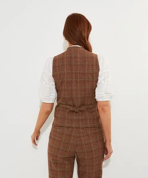 Coats and Jackets Apparel Heritage Check Waistcoat Brown Joebrowns Coats and Jackets Apparel Heritage Check Waistcoat Brown Joebrowns