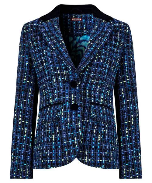 Coats and Jackets Tiah Tweed Jacket Blue Joebrowns Apparel Coats and Jackets Tiah Tweed Jacket Blue Joebrowns Apparel