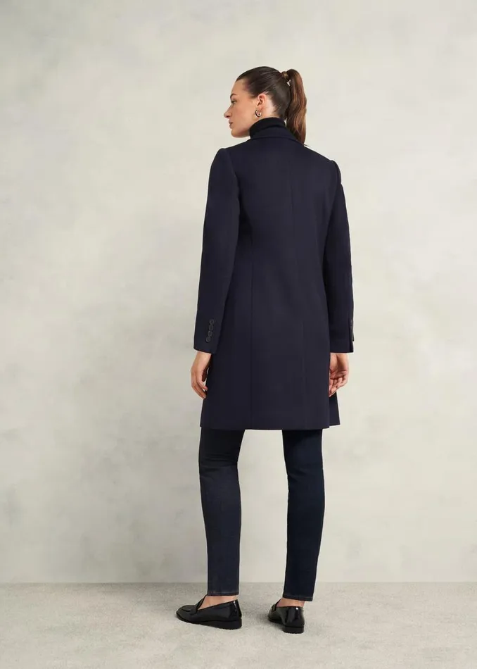 Coats and Jackets Women HOBBS Cavendish Wool Coat Navy