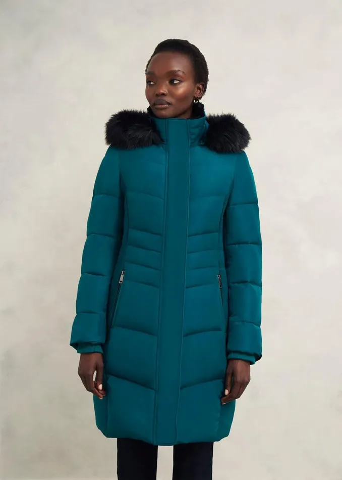 Coats and Jackets Women HOBBS Jaymie Puffer Kyanite Green