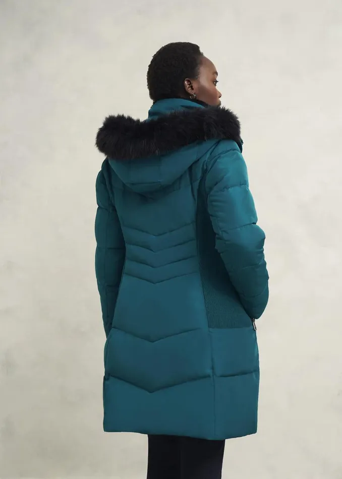 Coats and Jackets Women HOBBS Jaymie Puffer Kyanite Green