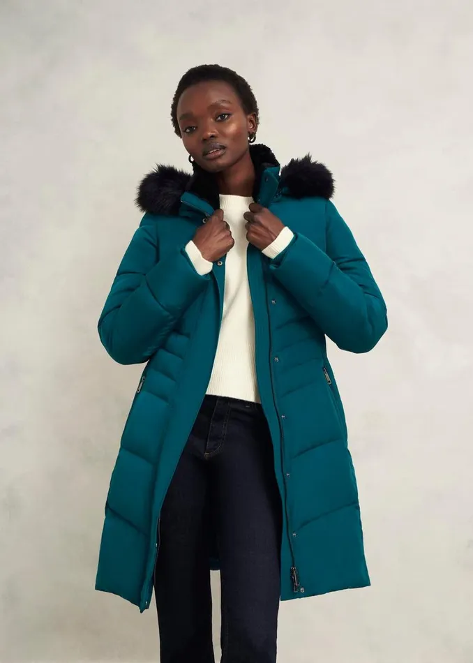 Coats and Jackets Women HOBBS Jaymie Puffer Kyanite Green