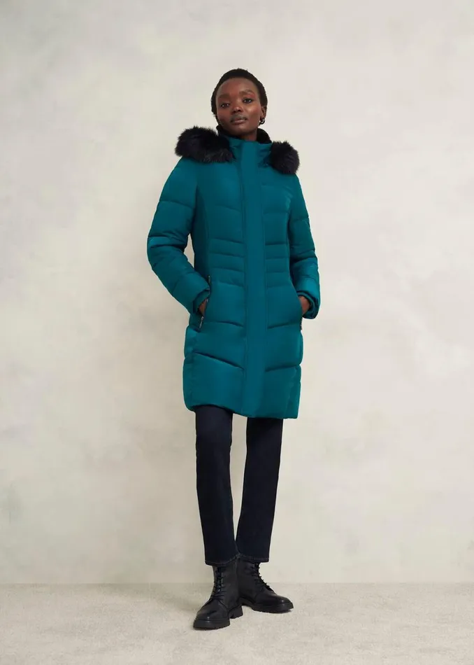 Coats and Jackets Women HOBBS Jaymie Puffer Kyanite Green