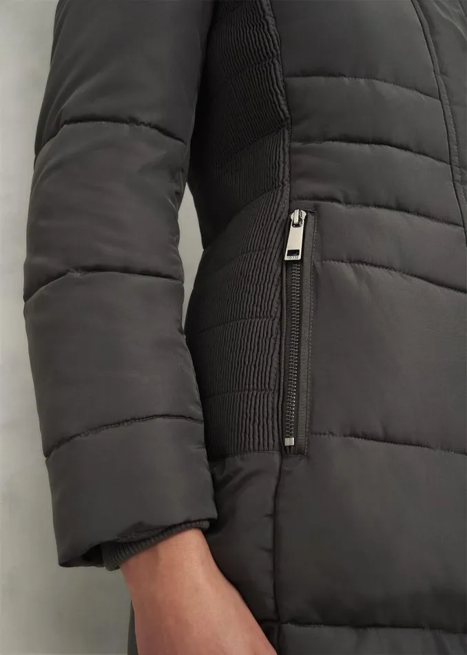 Coats and Jackets Women HOBBS Petite Jaymie Puffer Charcoal