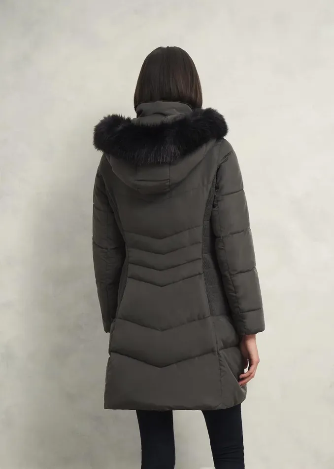 Coats and Jackets Women HOBBS Petite Jaymie Puffer Charcoal