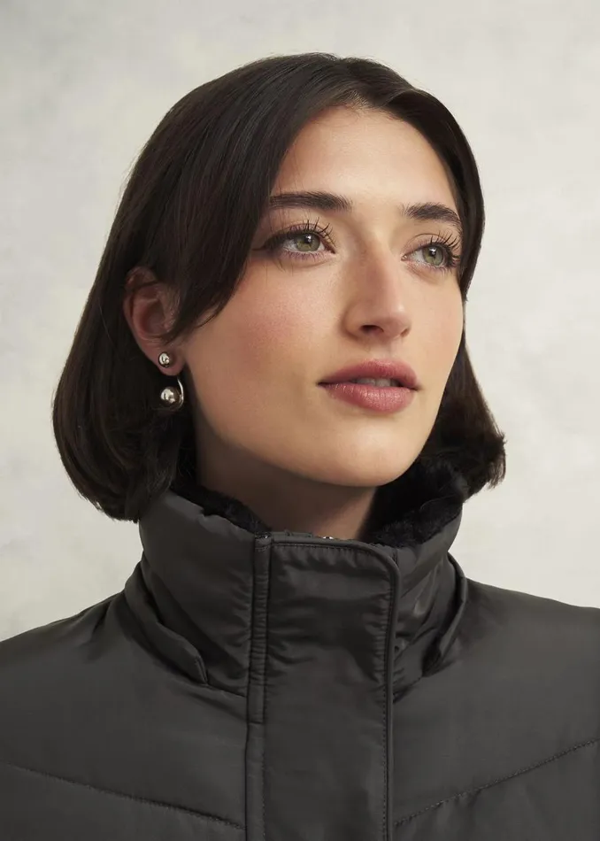 Coats and Jackets Women HOBBS Petite Jaymie Puffer Charcoal