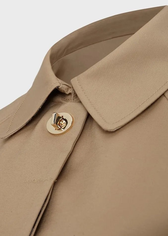 Coats and Jackets Women HOBBS Vivienne Shower Resistant Trench Coat Fawn Beige