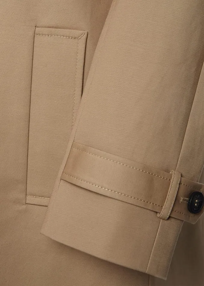 Coats and Jackets Women HOBBS Vivienne Shower Resistant Trench Coat Fawn Beige