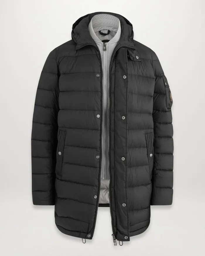 Coats and Parkas Men Belstaff Stadia Parka Blackold Silver