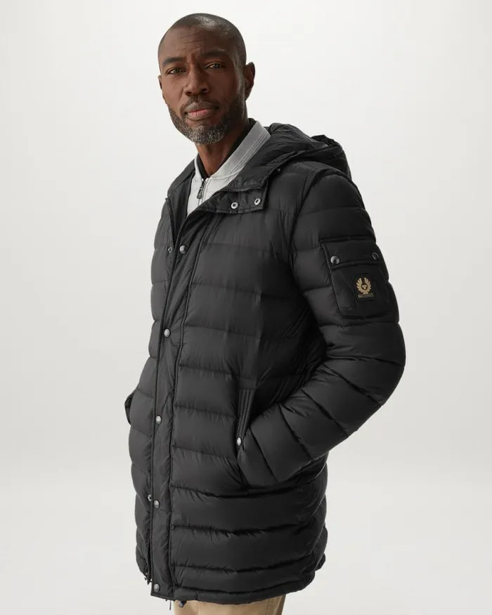 Coats and Parkas Men Belstaff Stadia Parka Blackold Silver Coats and Parkas Men Belstaff Stadia Parka Blackold Silver