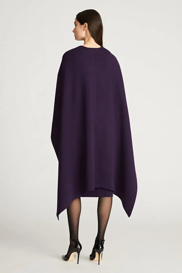 Cocktail Women Halston Amal Sweater Dress In Wool Aubergine Cocktail Women Halston Amal Sweater Dress In Wool Aubergine