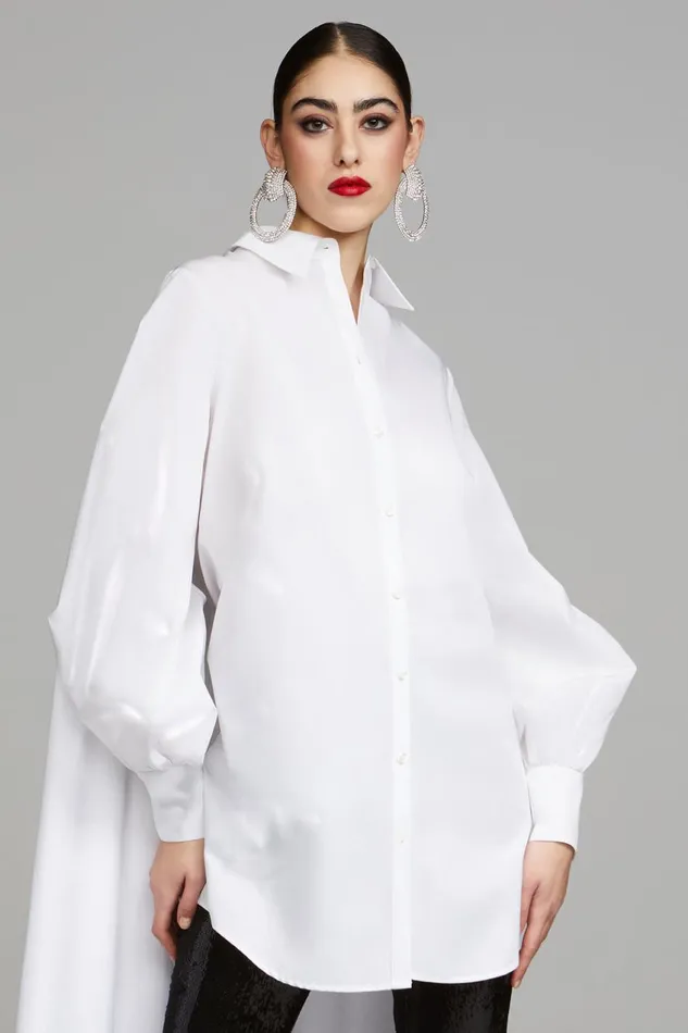 Cocktail Women Halston Korina Dress In Poplin White