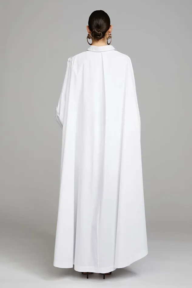 Cocktail Women Halston Korina Dress In Poplin White