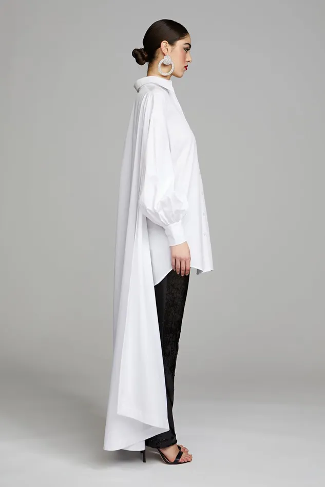 Cocktail Women Halston Korina Dress In Poplin White