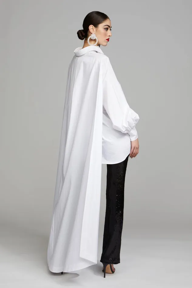 Cocktail Women Halston Korina Dress In Poplin White