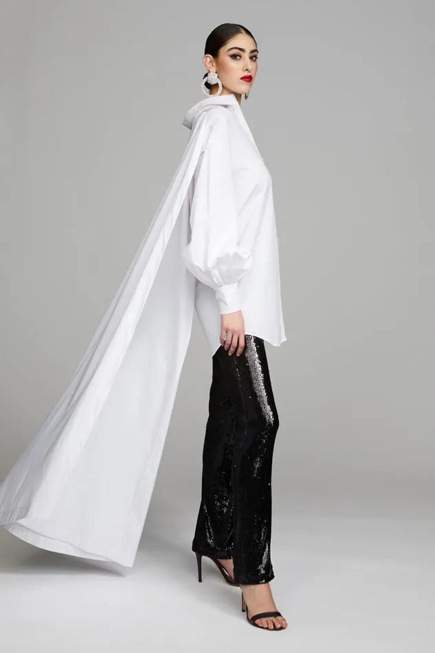 Cocktail Women Halston Korina Dress In Poplin White