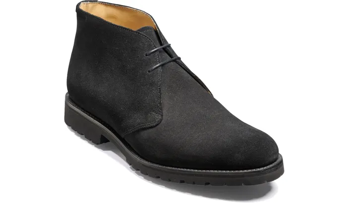 Conner 8211 Black Suede Men Barker Shoes Mens Boots