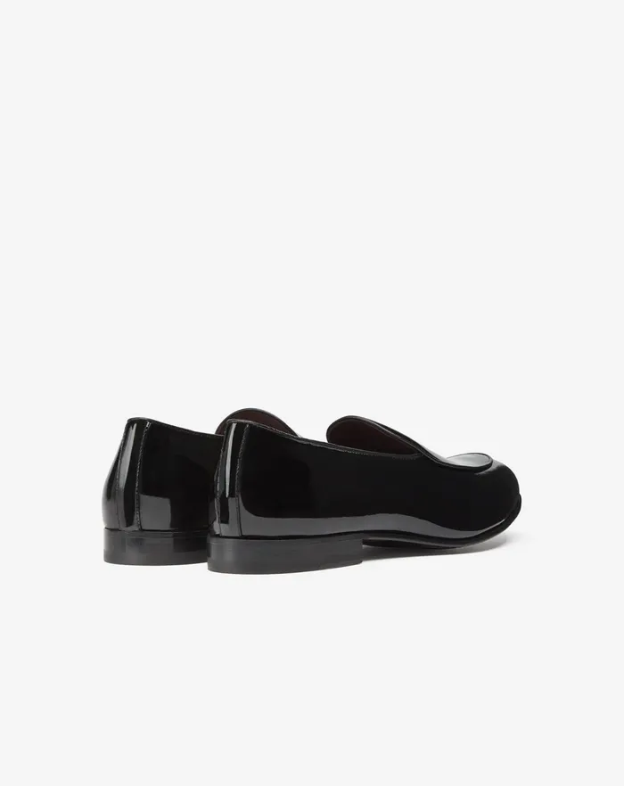 Corneliani Ceremony And Events Black Patent Leather Slip On Loafer 8211 Men