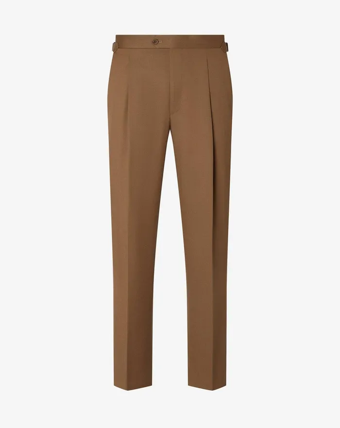 Corneliani Pants Tobacco Brown Mohair Gabardine Trousers For Men 8211 Men