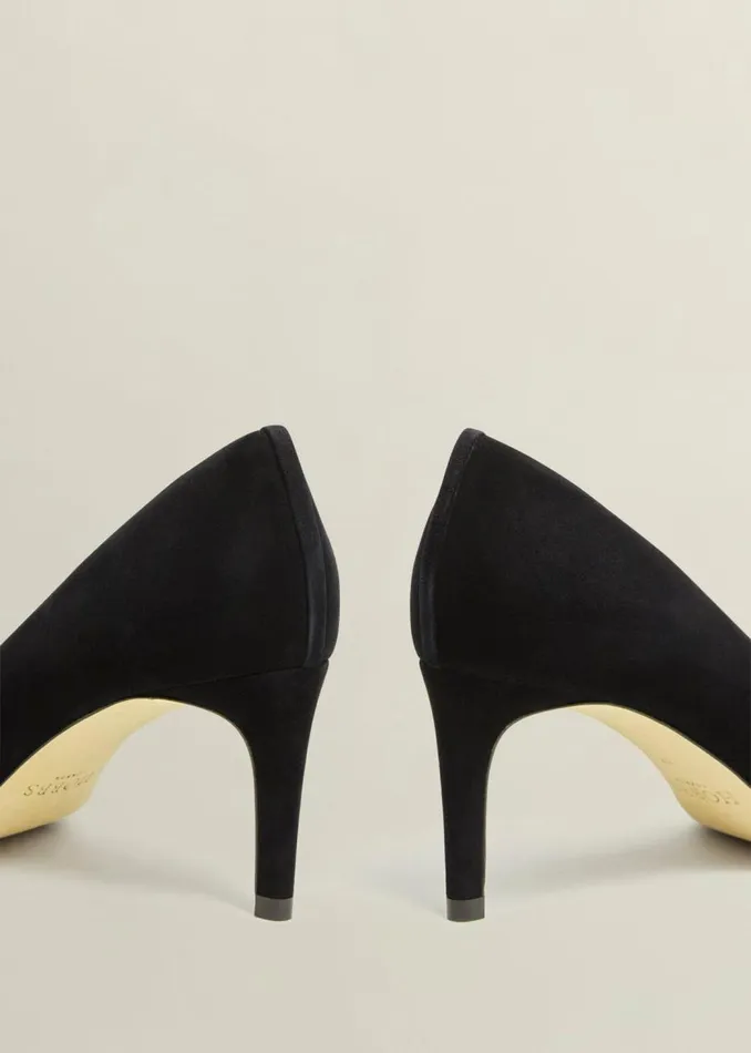 Court Shoes Women HOBBS Leila Suede Court Shoes Black
