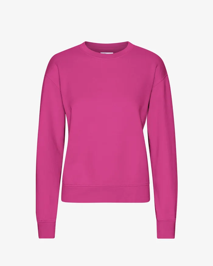 Crewneck Sweatshirts Colorfulstandard Women Women Classic Organic Crew 8211 Magenta Blaze Crewneck Sweatshirts Colorfulstandard Women Women Classic Organic Crew 8211 Magenta Blaze