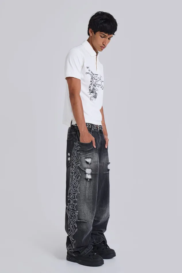 Crystalline Colossus Jeans Denim Jaded London Men