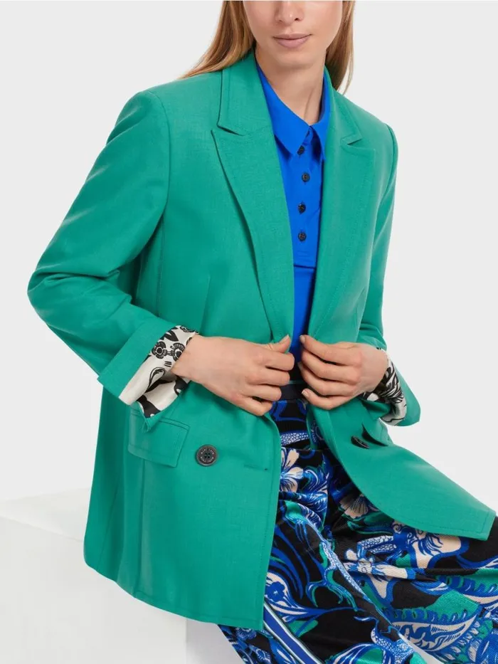Damen Marc Cain Blazer Zweireihiger Blazer Enamel