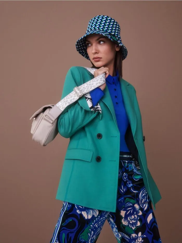 Damen Marc Cain Blazer Zweireihiger Blazer Enamel